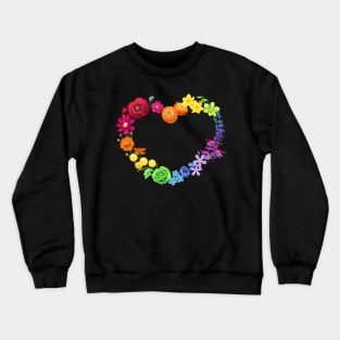 A rainbow of flowers for you Crewneck Sweatshirt